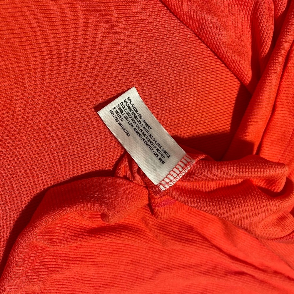 AVA &‎ VIV Women's 2X Coral Ribbed Knit Short Sleeve Collared Top Shirt Casual - Picture 4 of 8